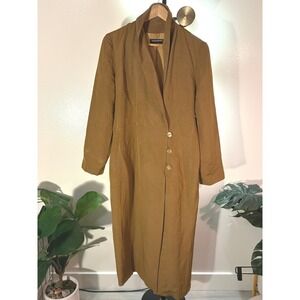 Savannah Studio Luxe duster Silk linen elevated maxi staple layer transition M/L